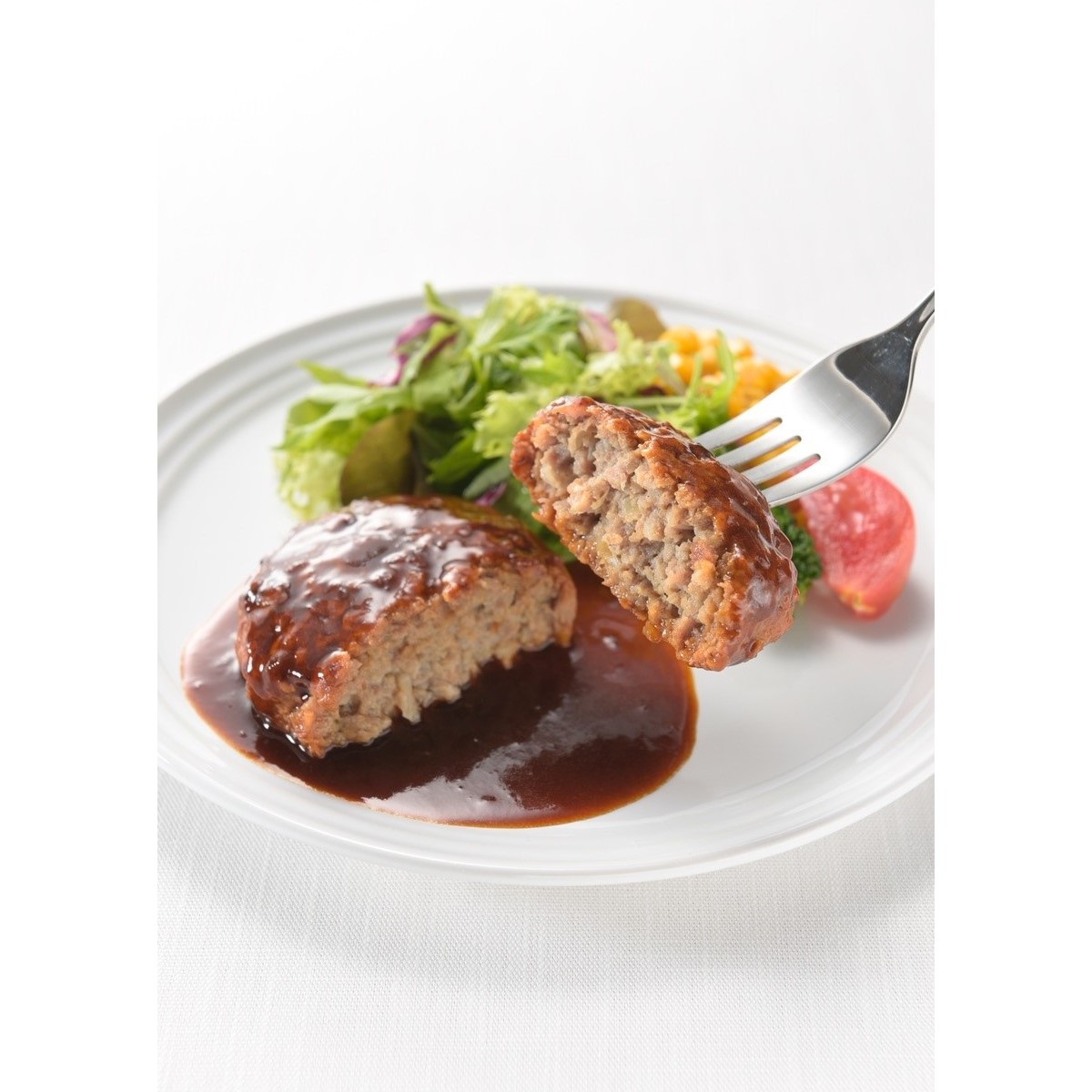 【直送】【冷凍】肉汁あふれるデミグラスソースハンバーグ 6p入り