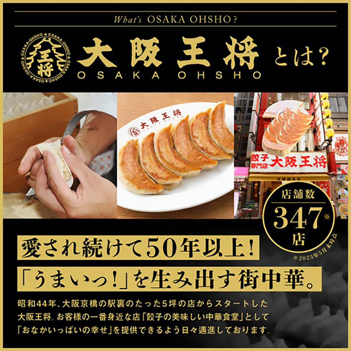 冷凍】大阪王将 肉餃子 270204 | かぜとゆきオンラインショップ