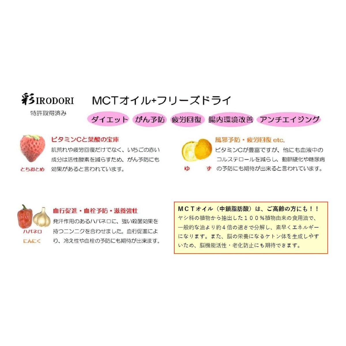 フリーズドライ入りMCTオイルゆず65g 270228