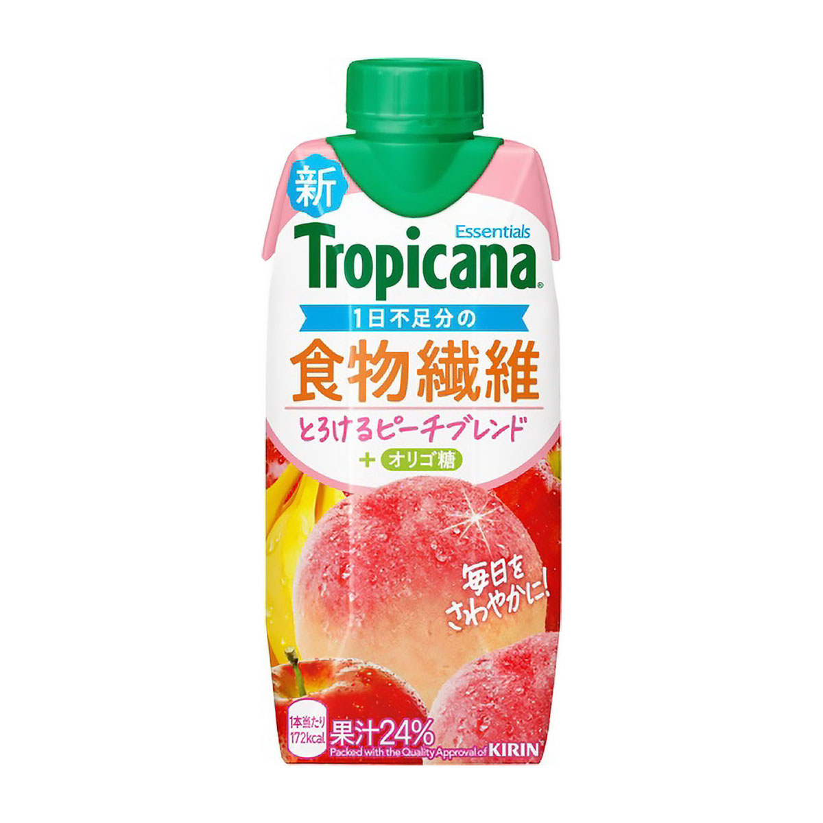 トロピカーナ　エッセンシャルズ　食物繊維　ＬＬプリズマ330ml（ケース12本）