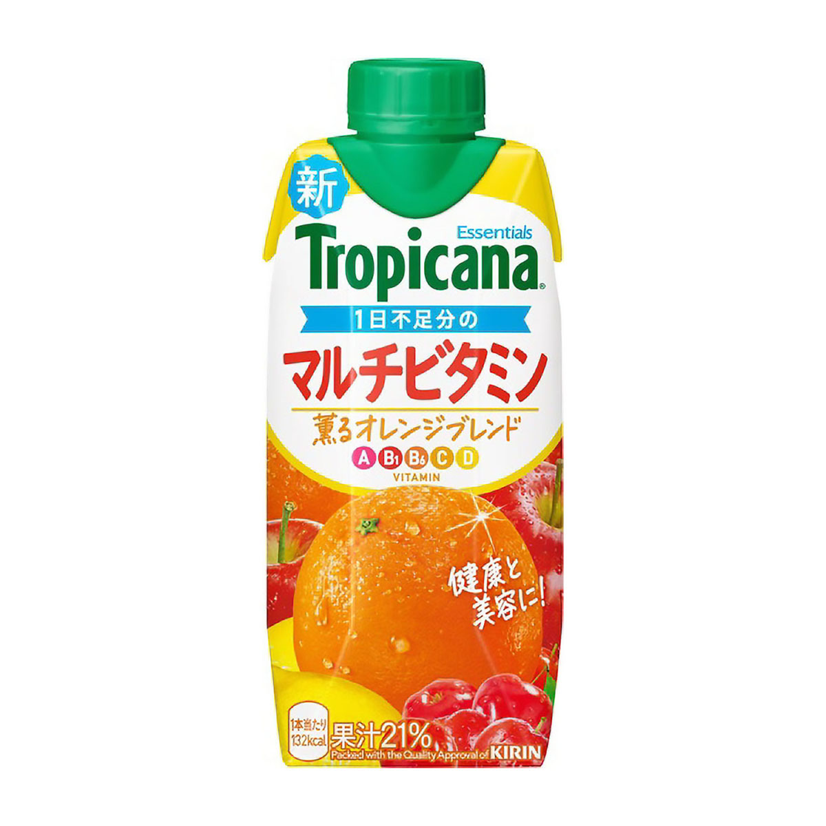 トロピカーナ　エッセンシャルズ　マルチビタミン　ＬＬプリズマ330ml（ケース12本）