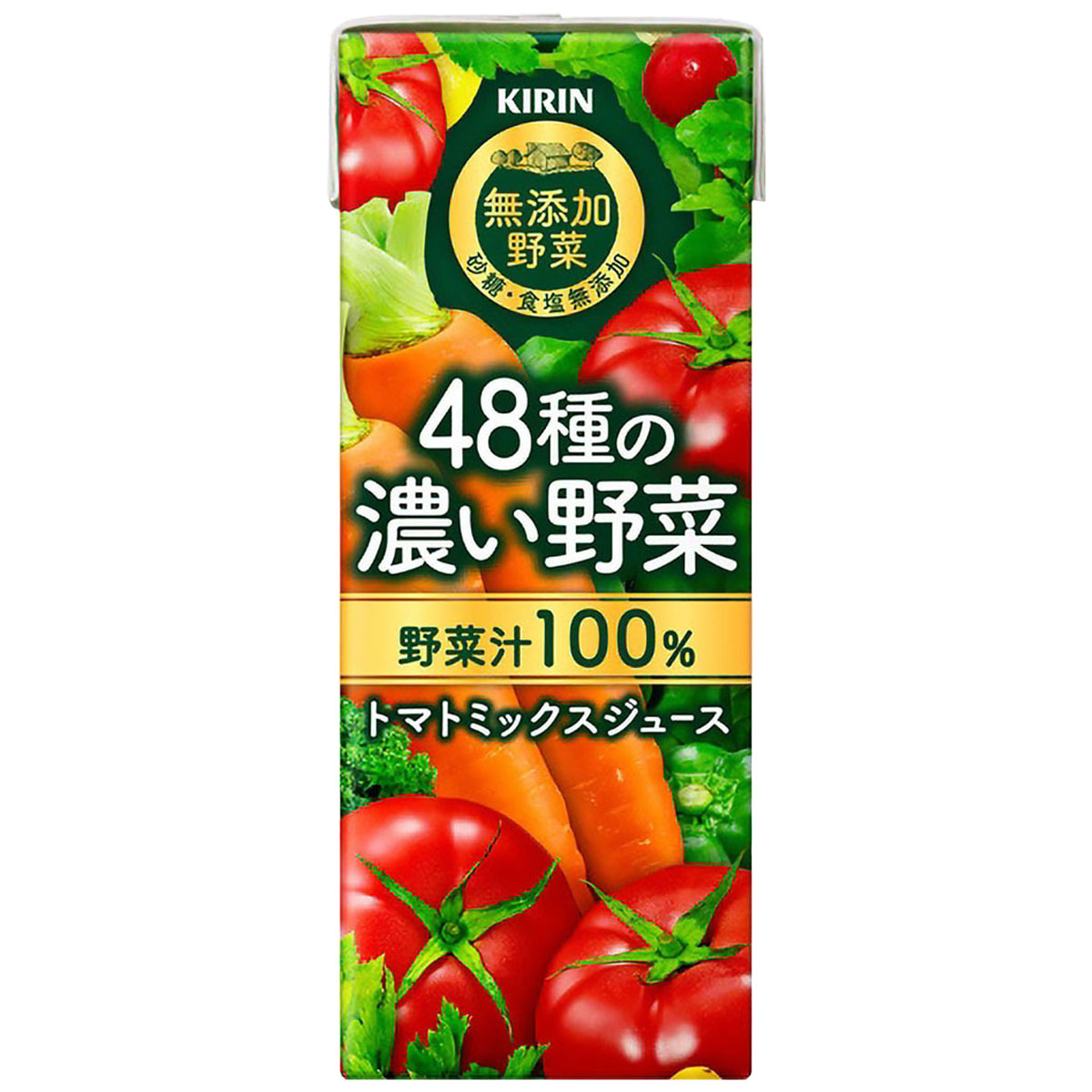 キリン　無添加野菜　４８種の濃い野菜１００％　ＬＬスリム200ml（ケース24本） 251130