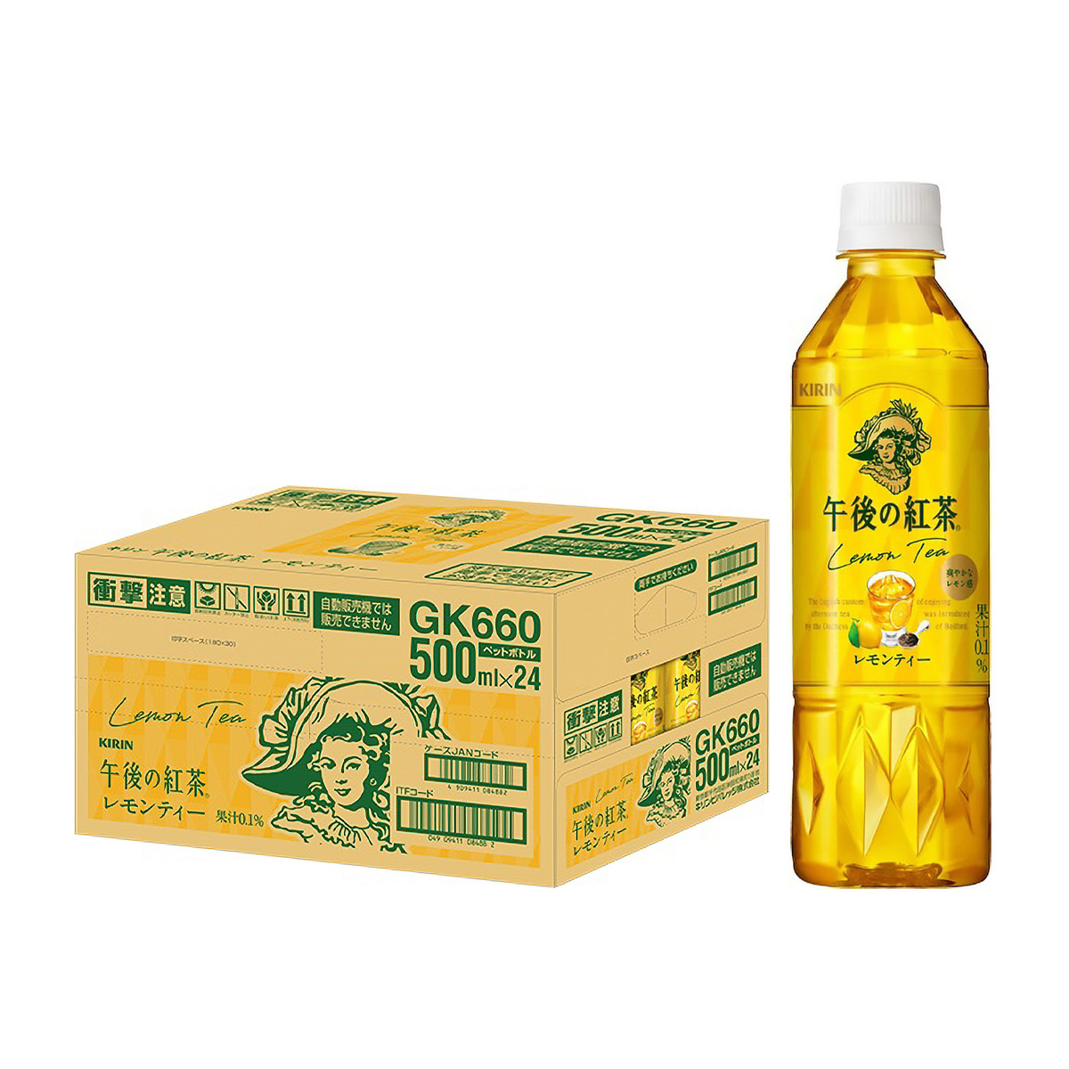 キリン午後の紅茶　レモンティー500mlPET（ケース24本）