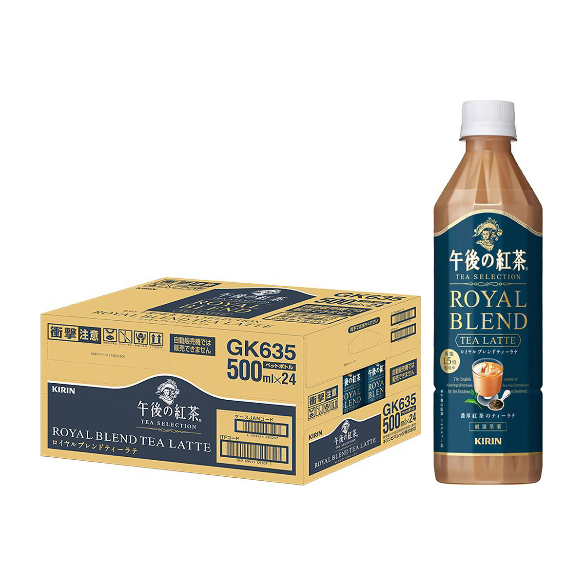 キリン午後の紅茶　ＴＥＡ　ＳＥＬＥＣＴＩＯＮ　ロイヤルブレンドティーラテ500mlPET（ケース24本）
