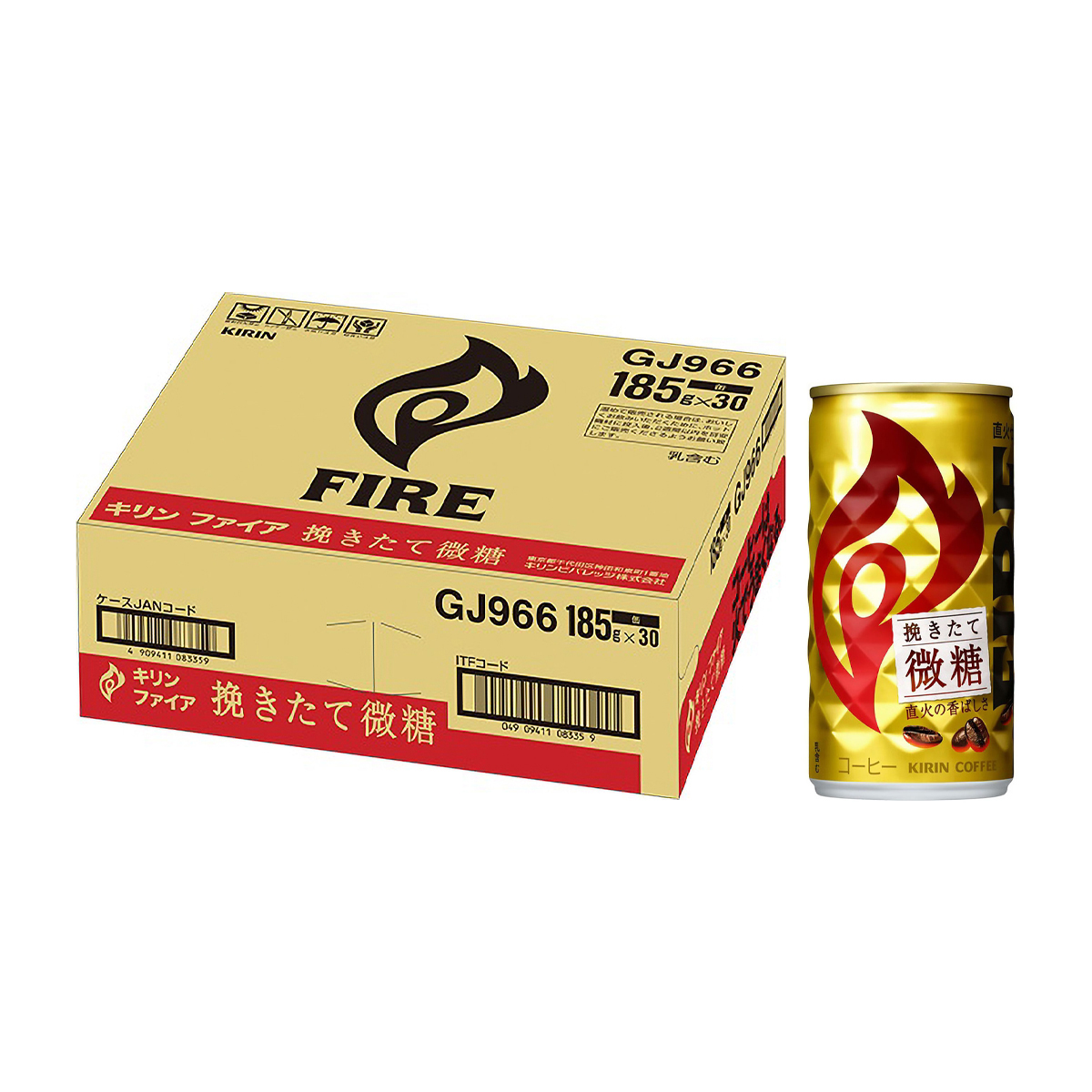 キリン　ファイア　挽きたて微糖　１８５ｇ缶（ケース30本） 260228
