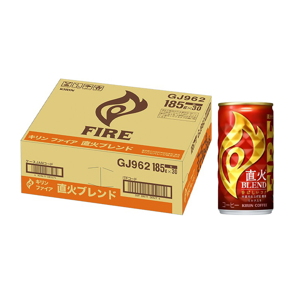 キリン　ファイア　直火ブレンド　１８５ｇ缶（ケース30本）