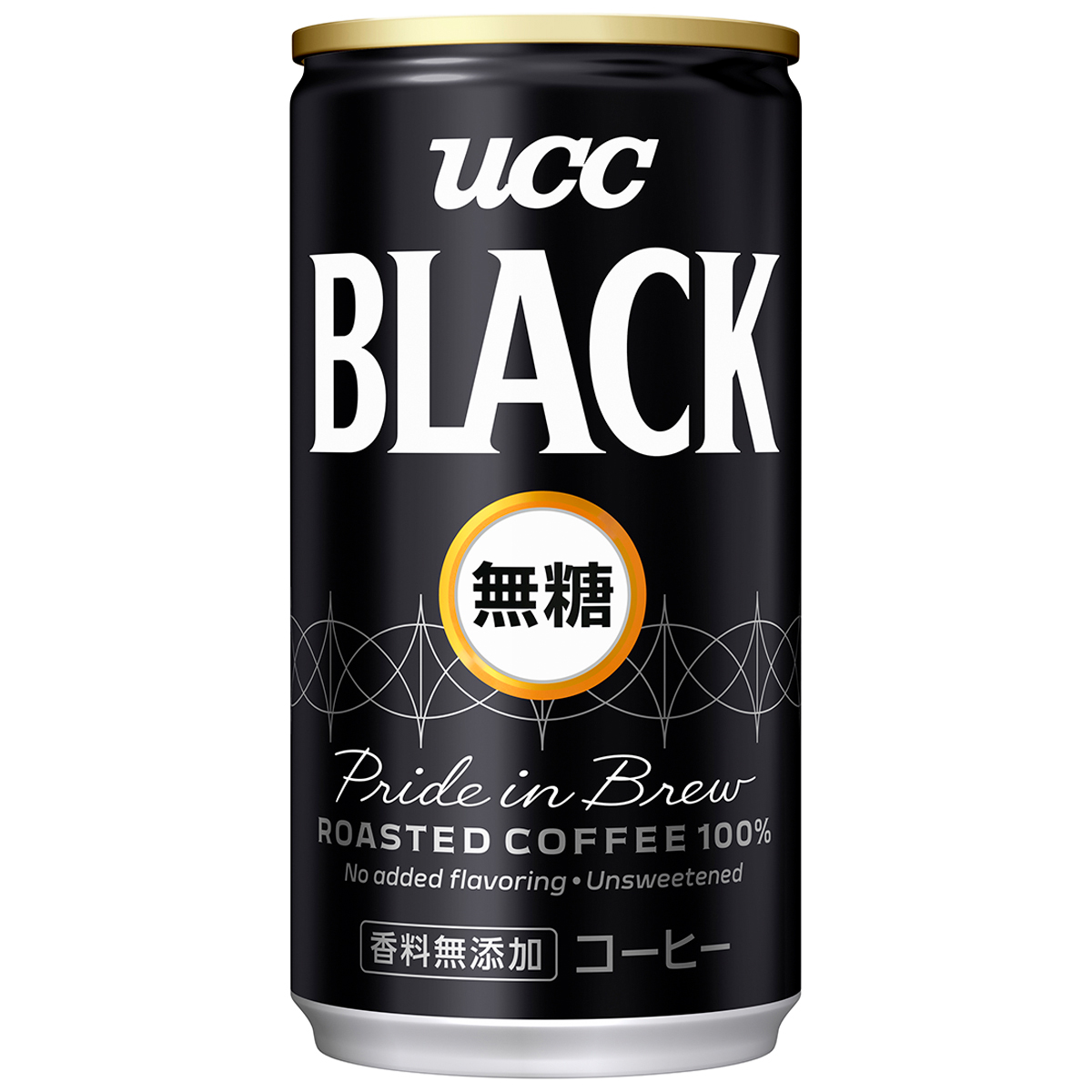 UCC　ブラック無糖缶　185ｇ(ケース　30本）