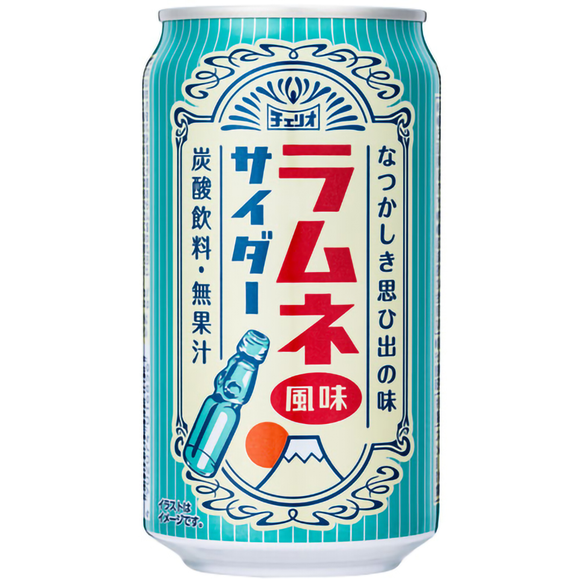 チェリオ　ラムネ風味サイダー　３５０ｍｌ缶【ケース２４本】 260729