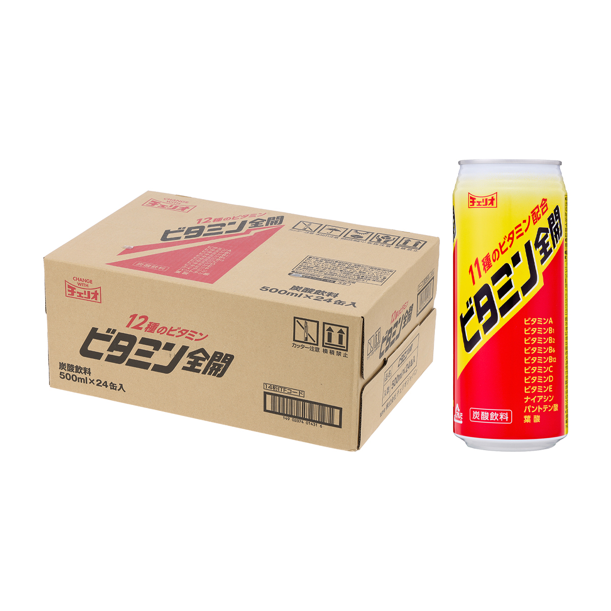 チェリオ　ビタミン全開　　　　５００ｍｌ缶【ケース２４本】