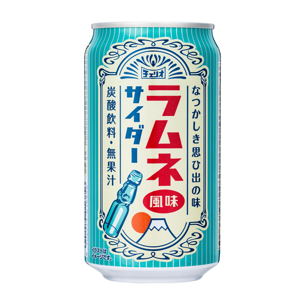 チェリオ　ラムネ風味サイダー　３５０ｍｌ缶