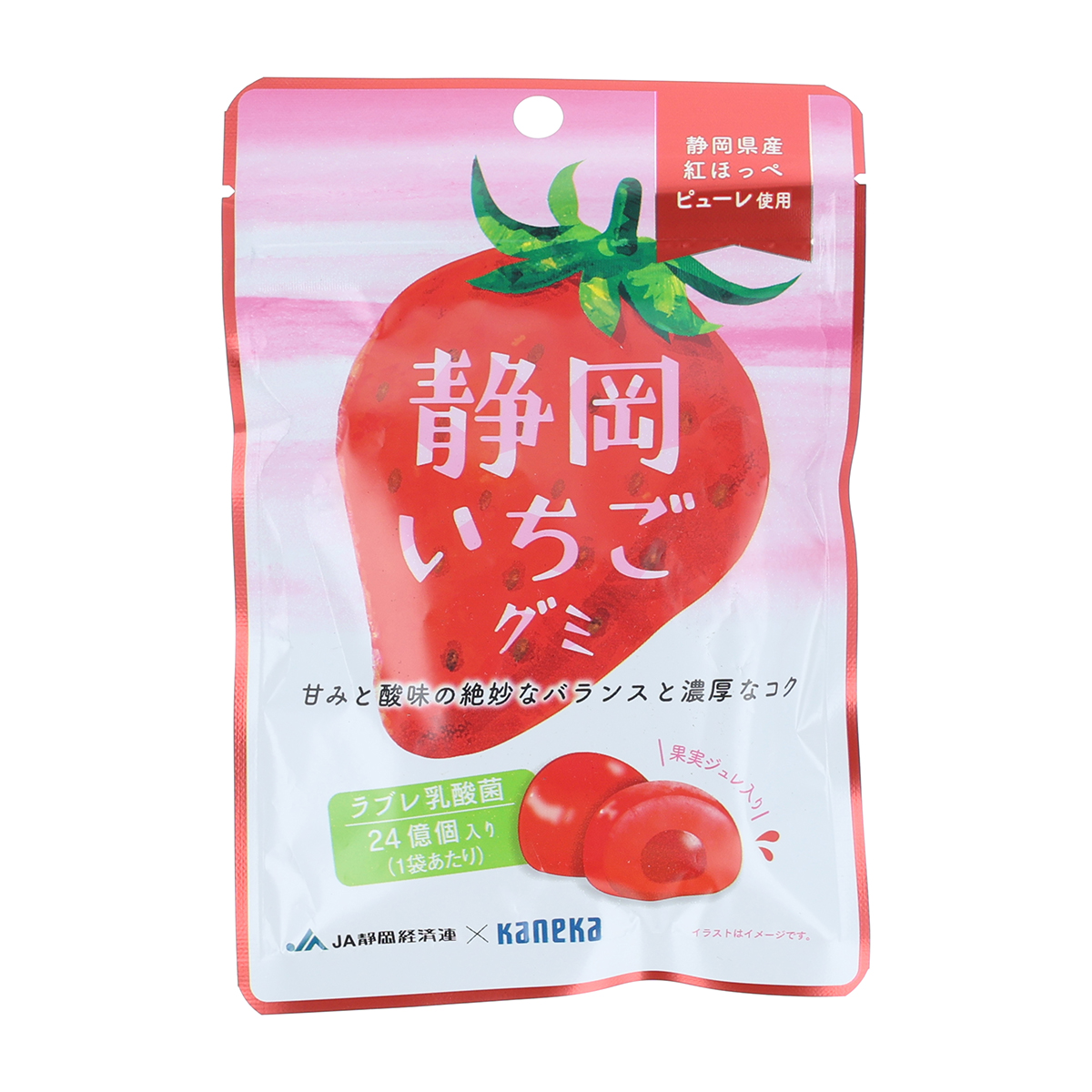 カネカ食品　静岡いちごグミ　ラブレ乳酸菌入　４０ｇ
