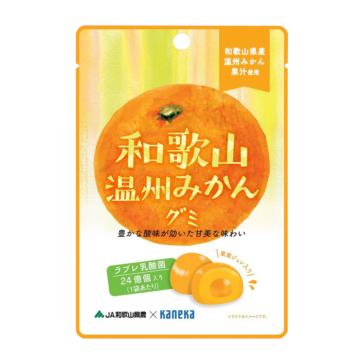 カネカ食品　和歌山温州みかんグミ　ラブレ乳酸菌入　４０ｇ