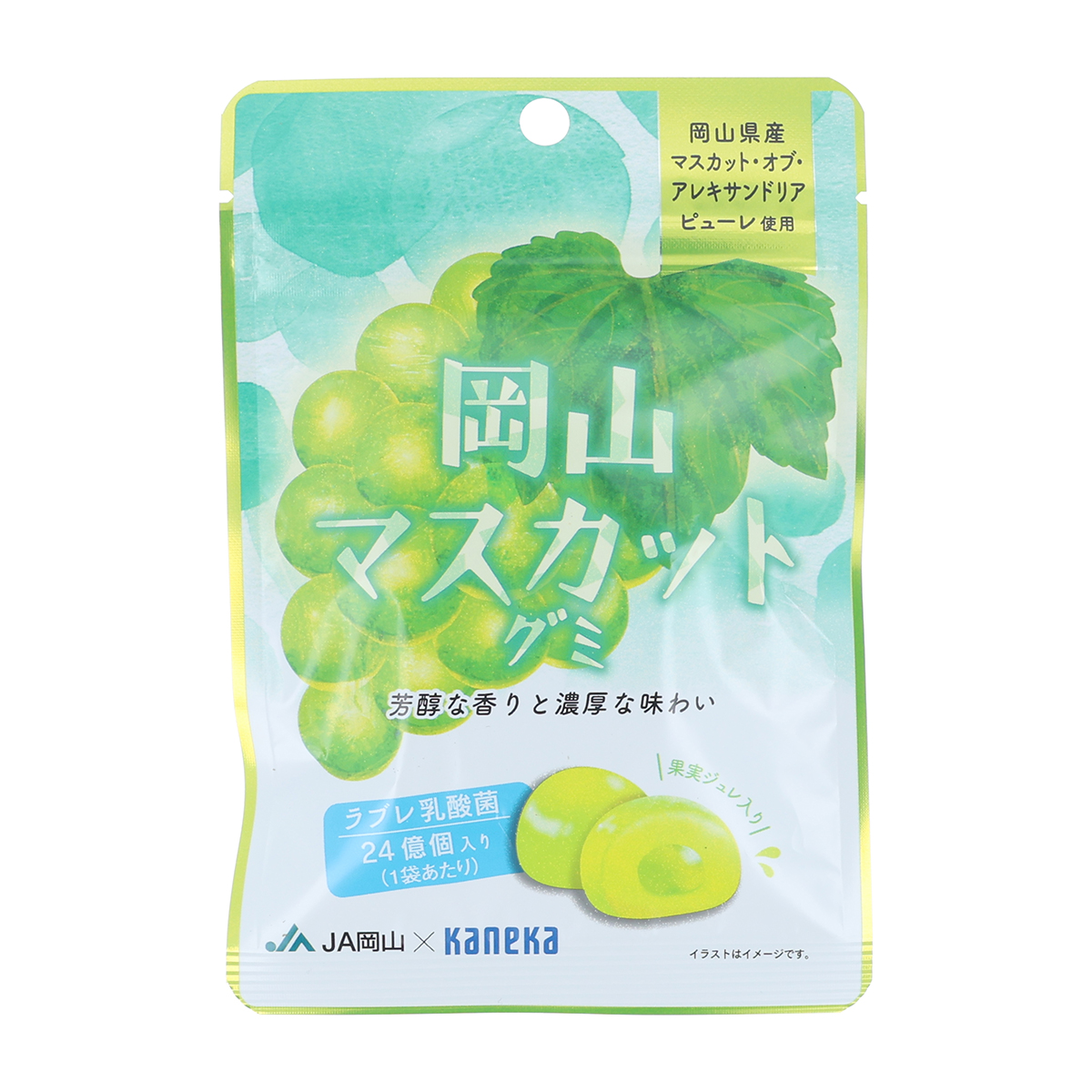カネカ食品　岡山マスカットグミ　ラブレ乳酸菌入　４０ｇ