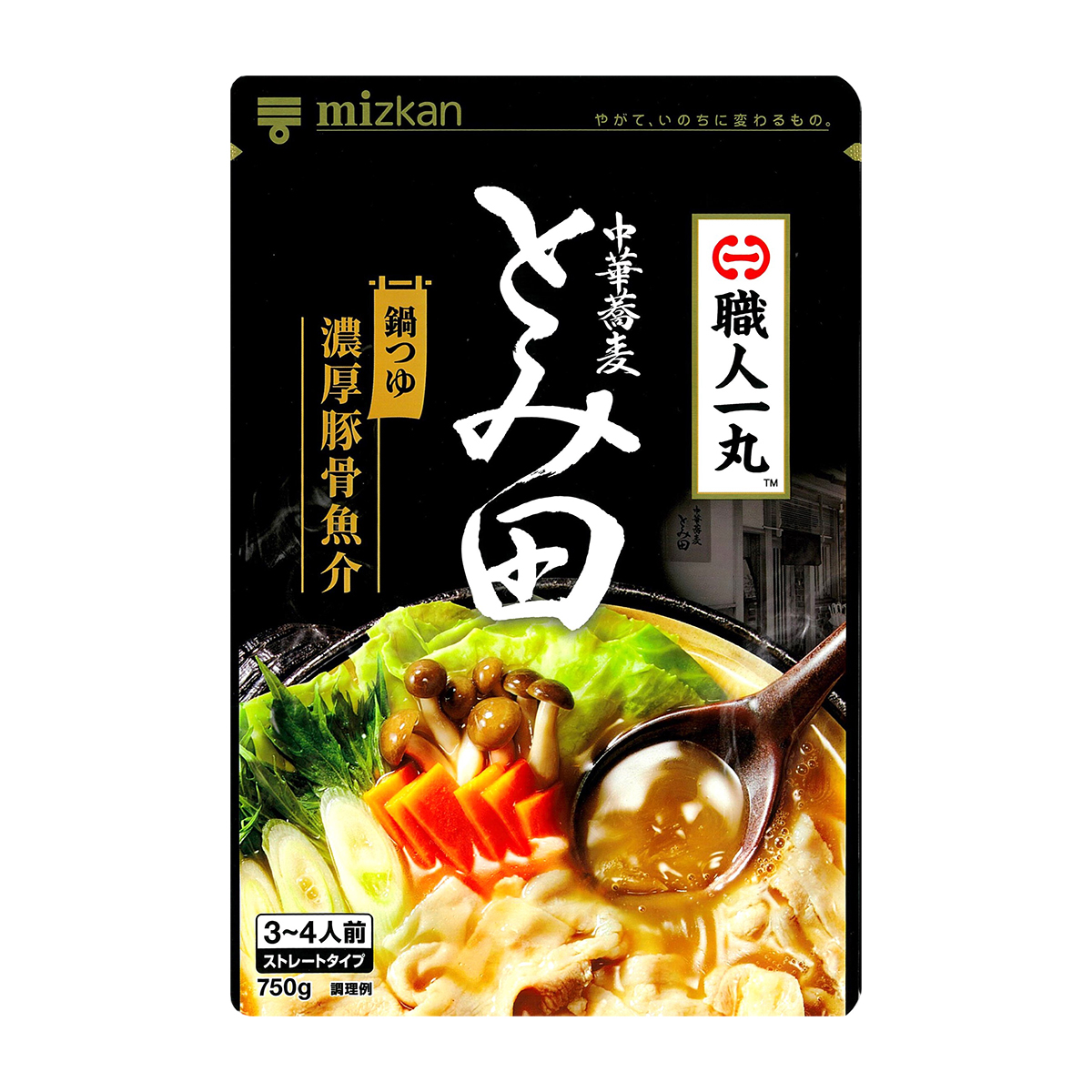 ミツカン　とみ田監修　濃厚豚骨魚介鍋つゆ　７５０ｇ