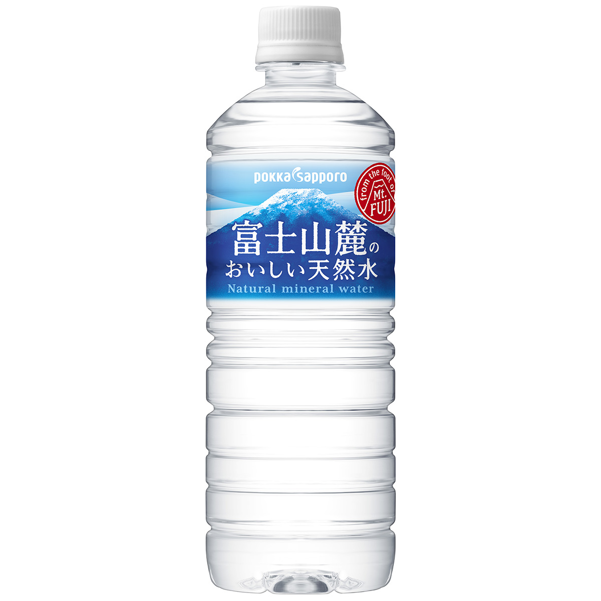 天然水 ポッカサッポロ 富士山麓のおいしい天然水590mlPET 【ケース24