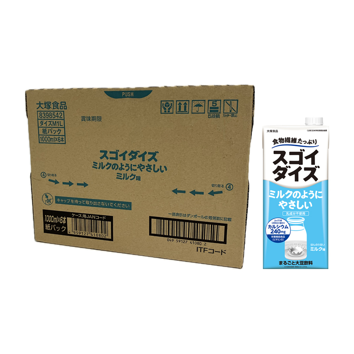 大塚食品 スゴイダイズ ミルクのようにやさしいミルク味 1000ml