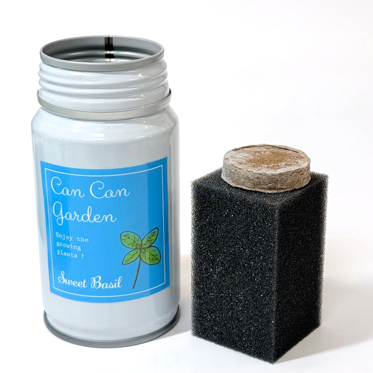 ボトル缶ハーブ栽培キット（バジル）