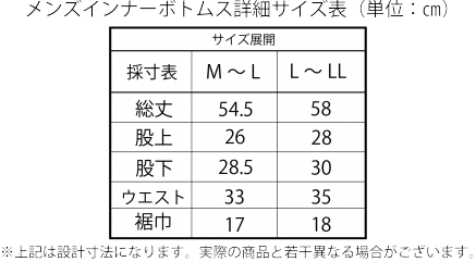 メンズボトムス５分袖