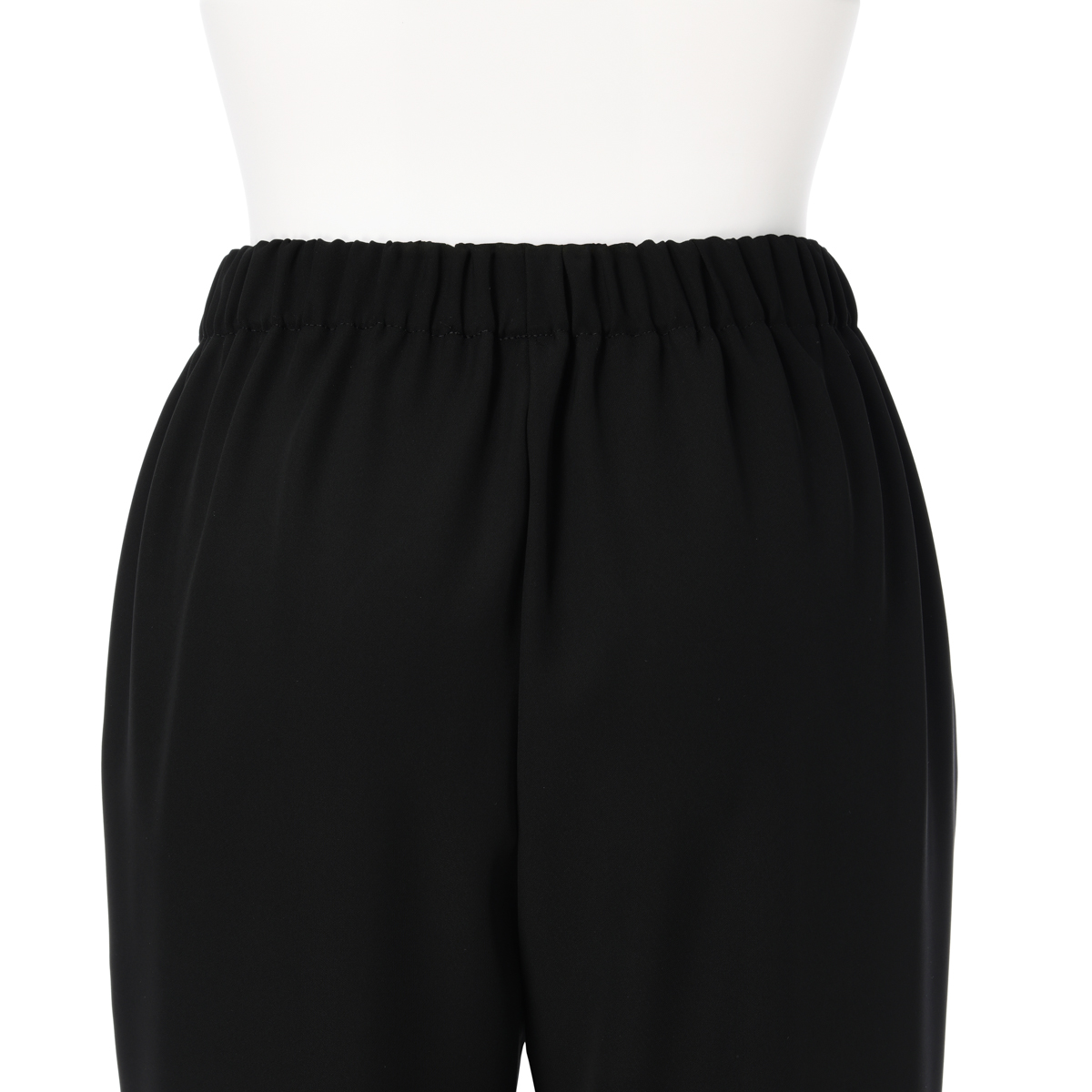 フォーマルブラック柔らか総ゴムパンツ