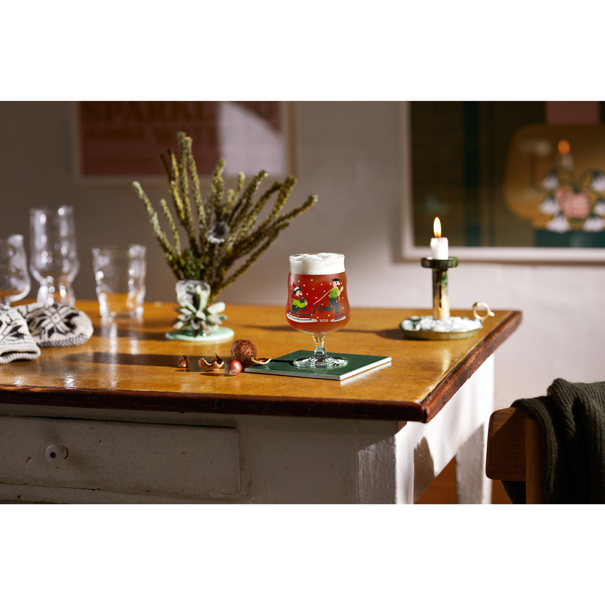 HOLMEGAARD×Mikkeller（ホルムガード×ミッケラー）ユニバーサル ビアグラス クリスマス 2025 400ml