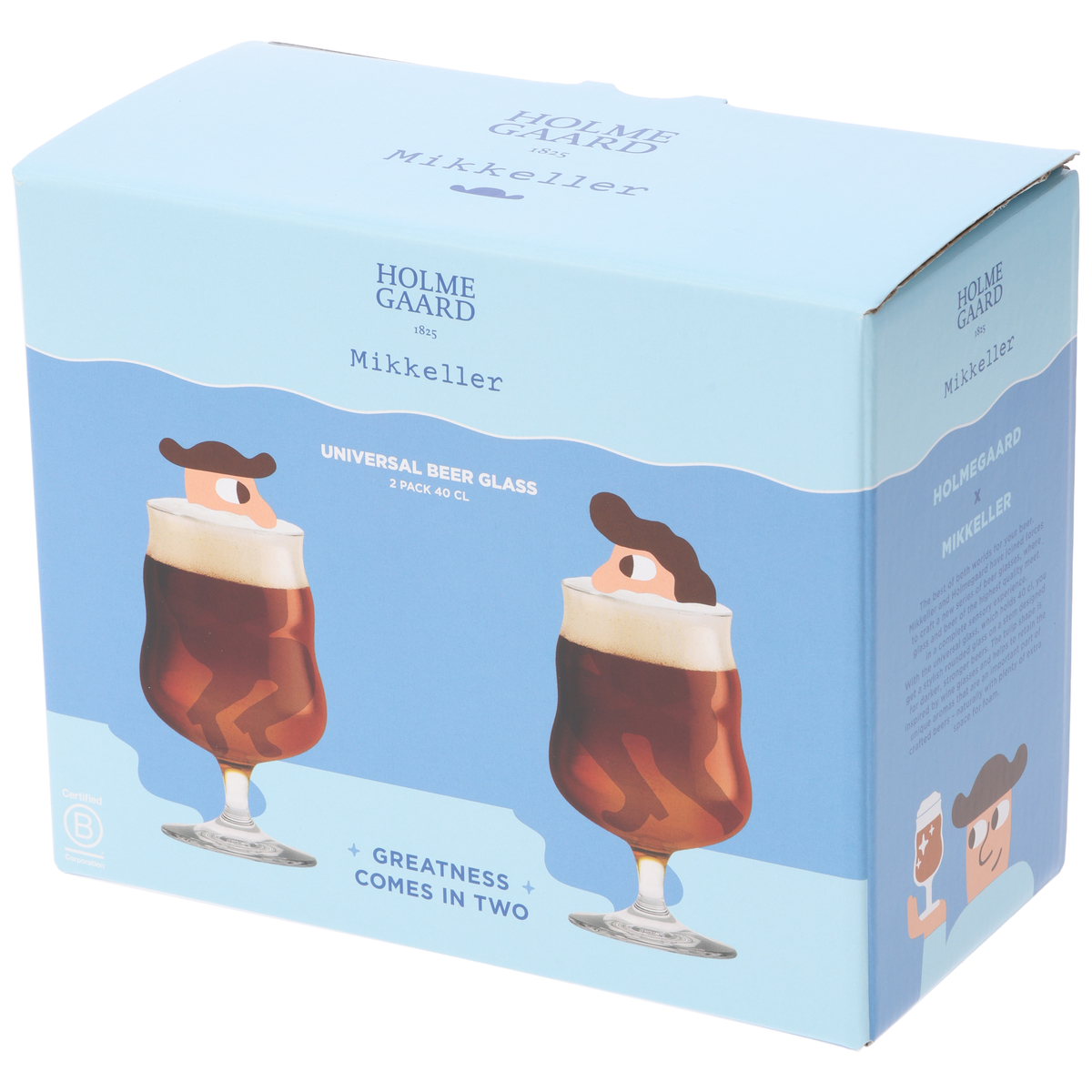 HOLMEGAARD×Mikkeller（ホルムガード×ミッケラー）ユニバーサル ビアグラス 400ml 2個入り