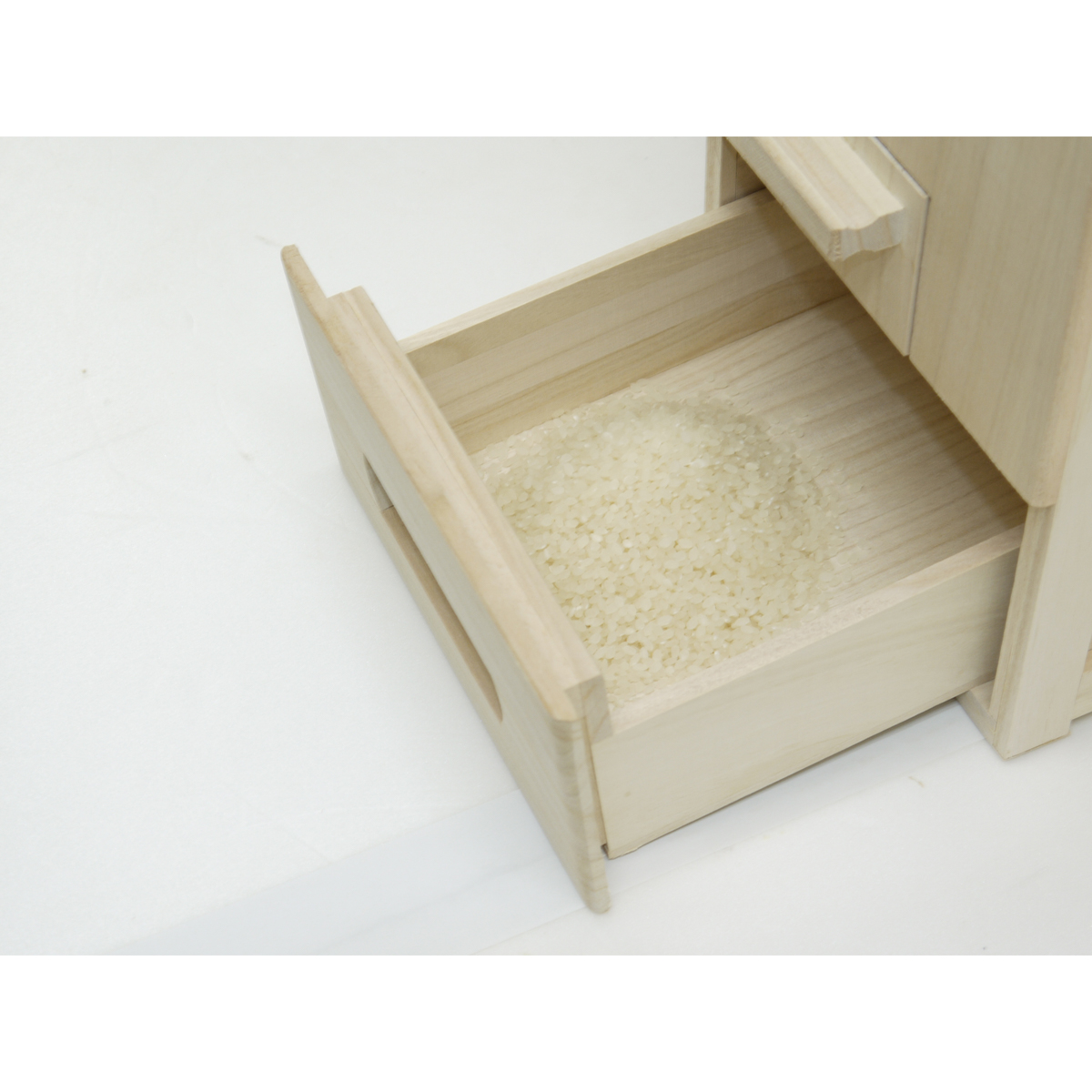 竹本木箱店　総桐計量米びつ　米蔵　30kg用