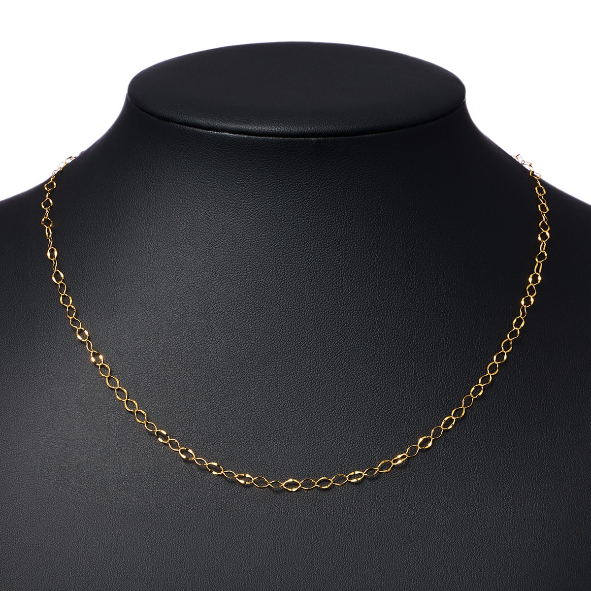 プリマステラ】純金K24フリルチェーンネックレス・全長50cm・約2.22g