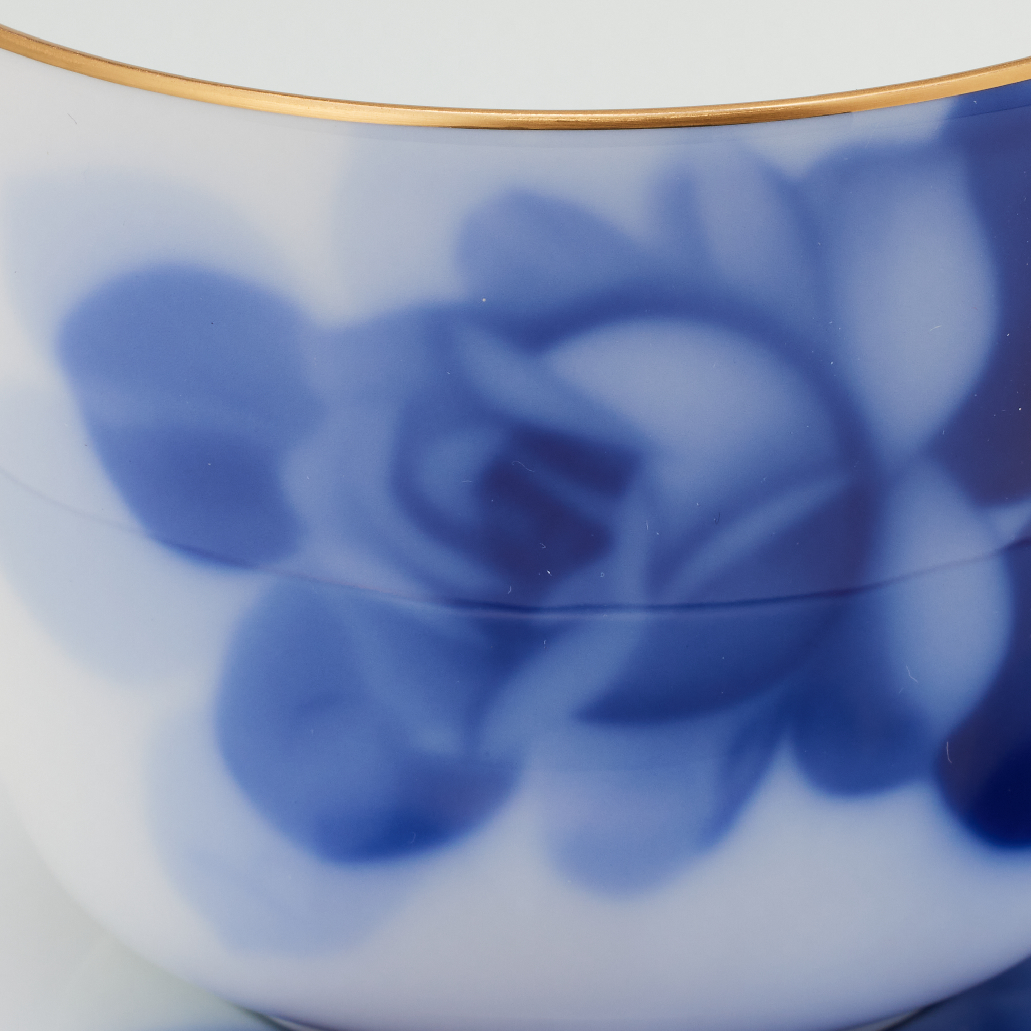 ブルーローズ/モーニング碗皿