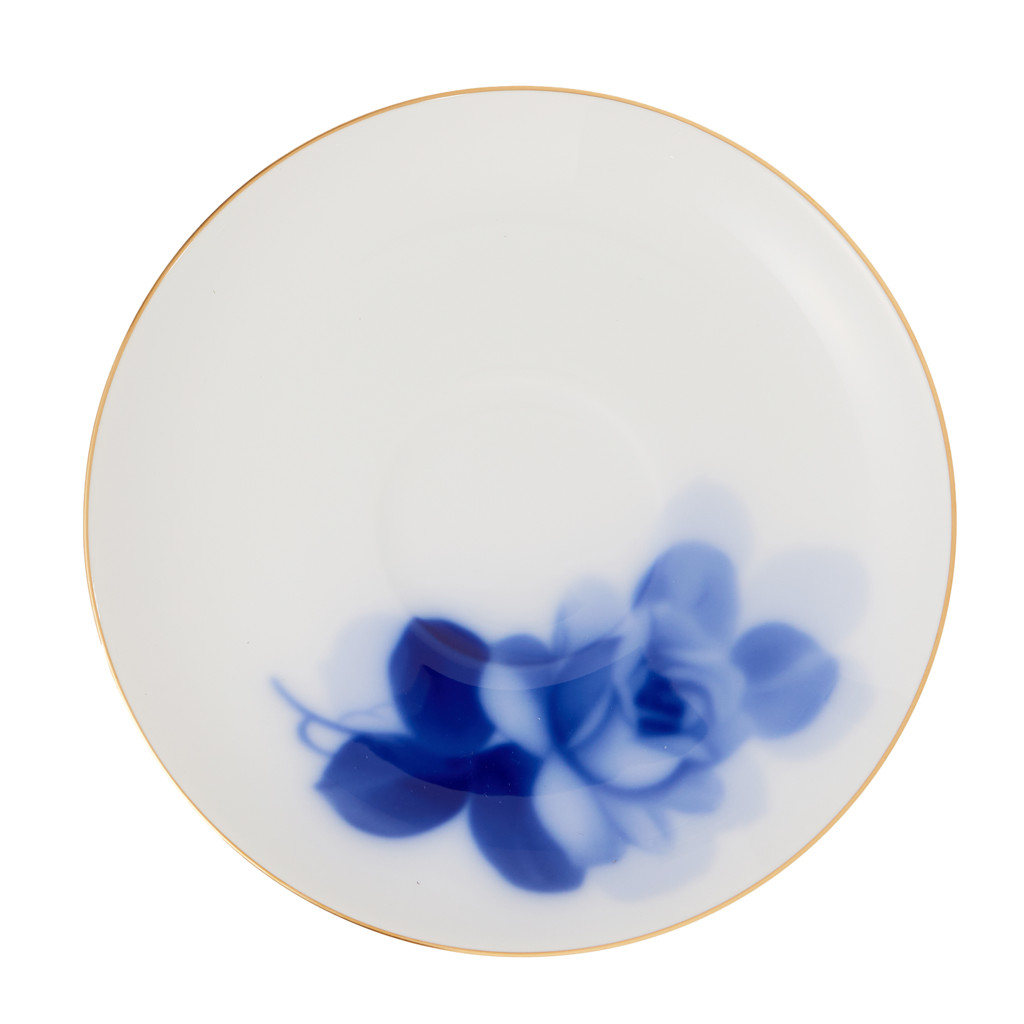 ブルーローズ/モーニング碗皿
