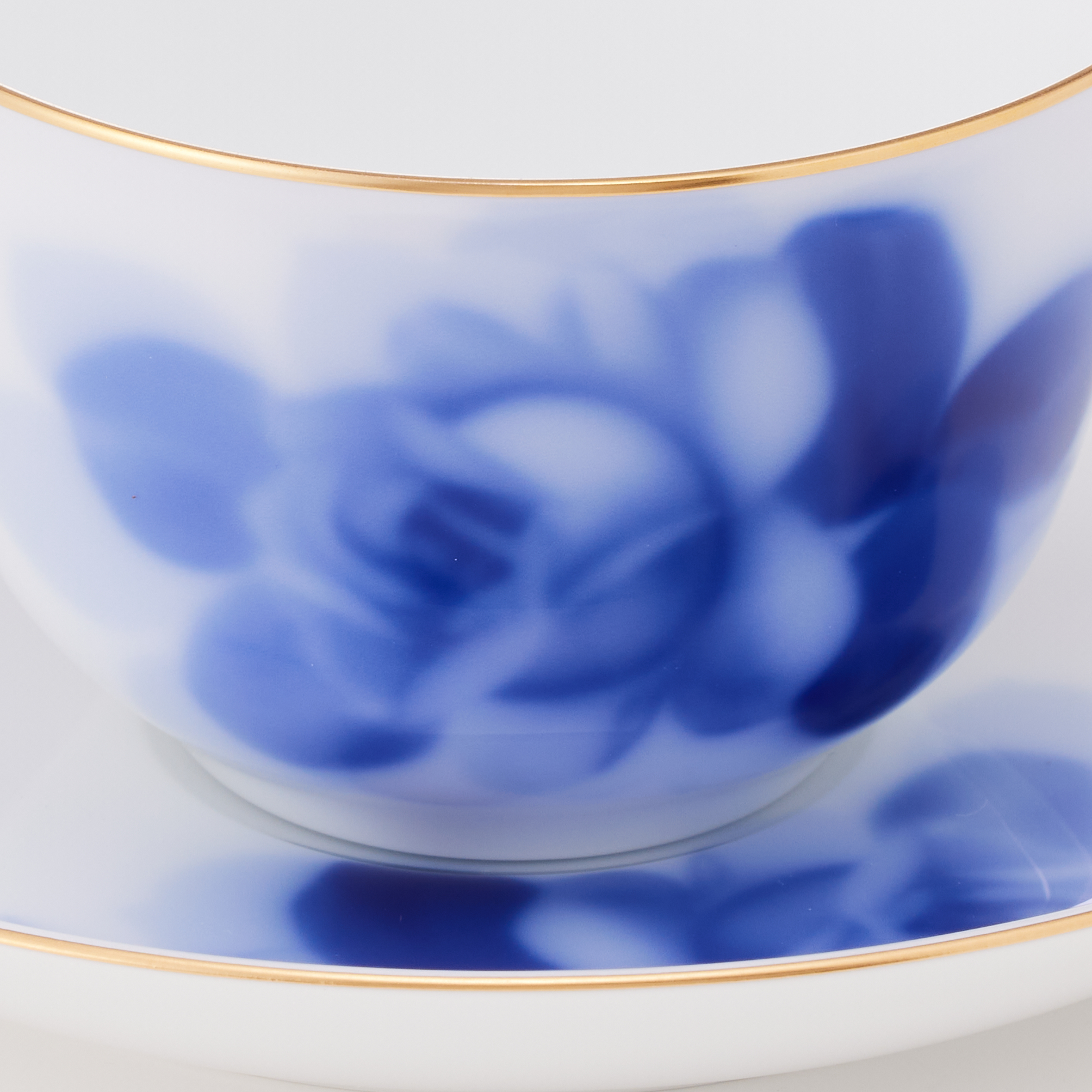 ブルーローズ/コーヒー碗皿 ペアセット