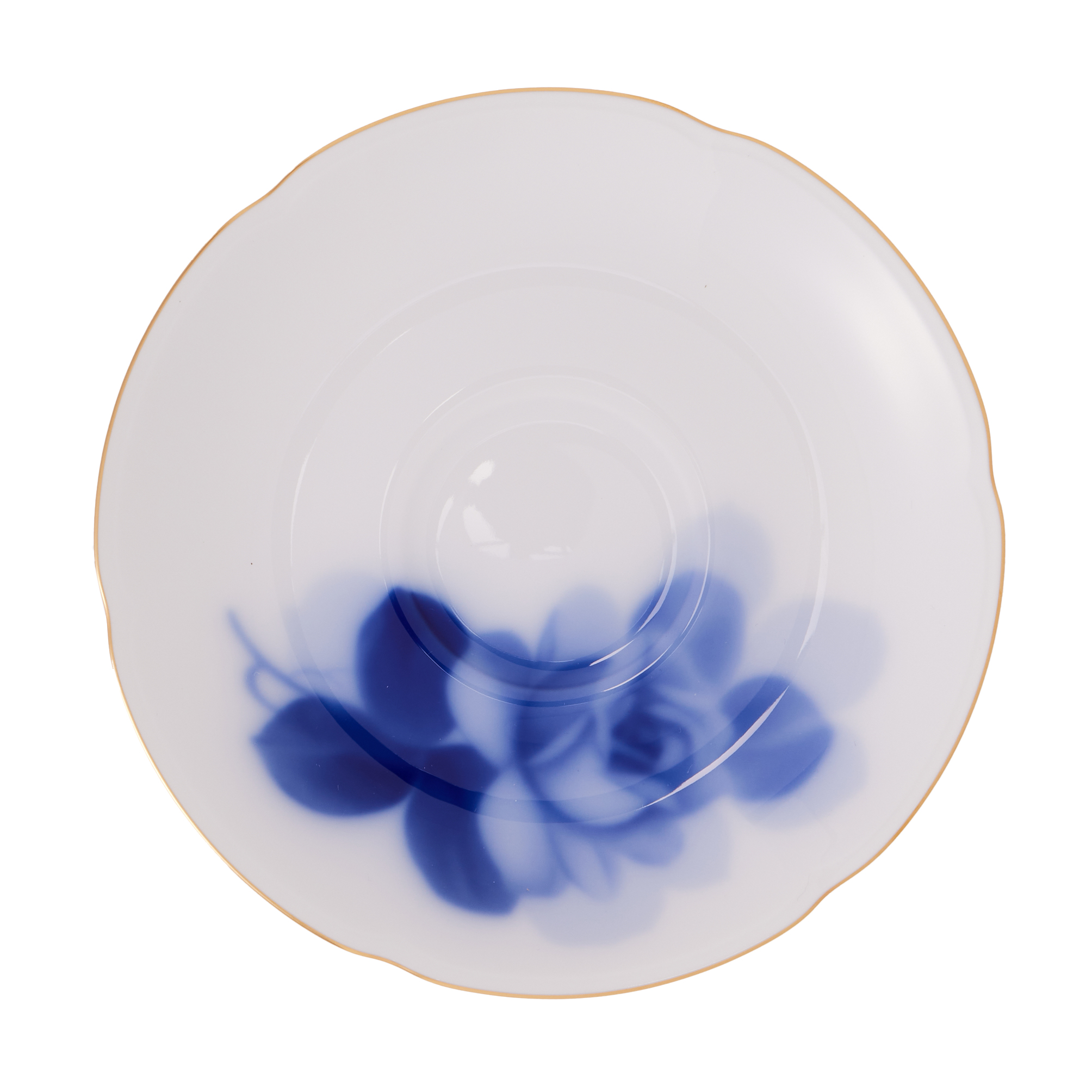 ブルーローズ/ティー碗皿 ペアセット