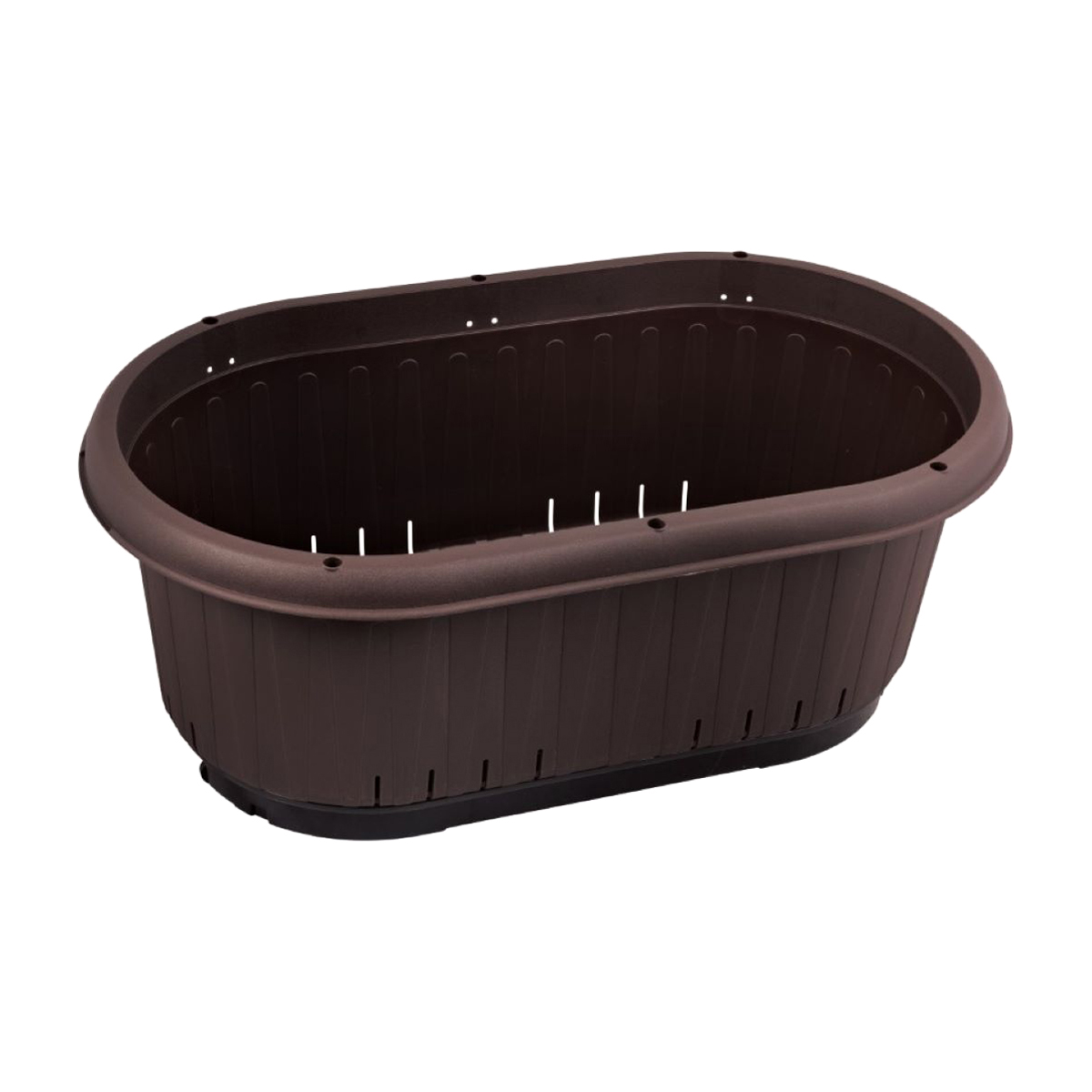 グリーンパル　エアスリットプランター６７０トレー付き　チョコブラウン