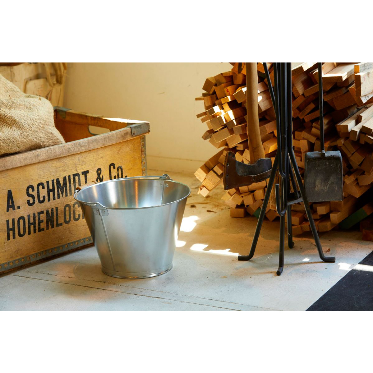 マルカ　ＳＢ－１０スチールバケツ１０型