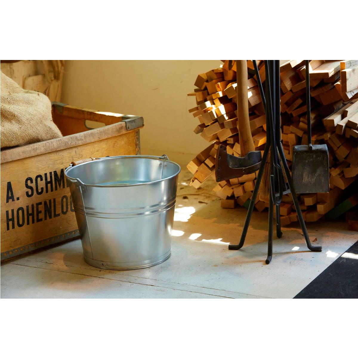 マルカ　ＳＢ－１３スチールバケツ１３型