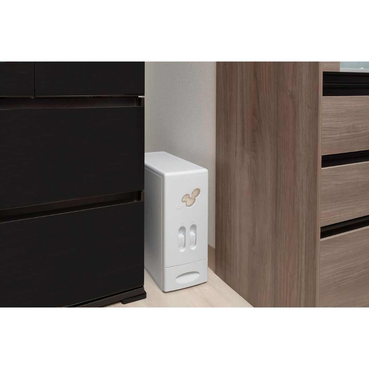 LIV PLUS　ハイザー無洗米対応計量米びつ１２ｋｇ　オフホワイト