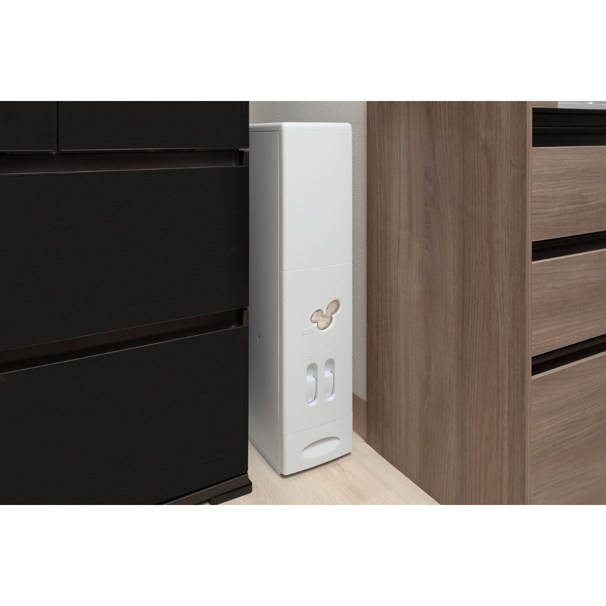 LIV PLUS　ハイザー無洗米対応計量米びつ３３ｋｇ　オフホワイト