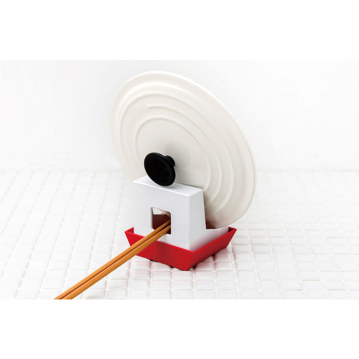 八幡化成　キッチン用多機能スタンド（アピュイ マルチスタンド）　レッド