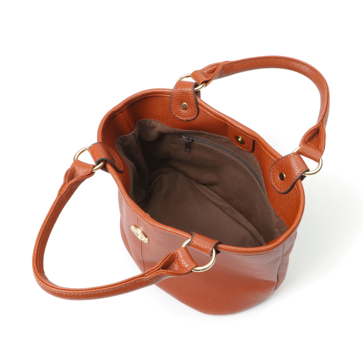 【豊岡工房】牛革バケツ型手提げ