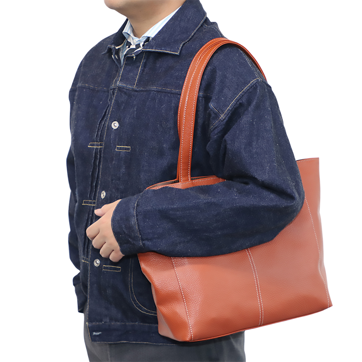 【豊岡工房】軽量牛革トートバッグ