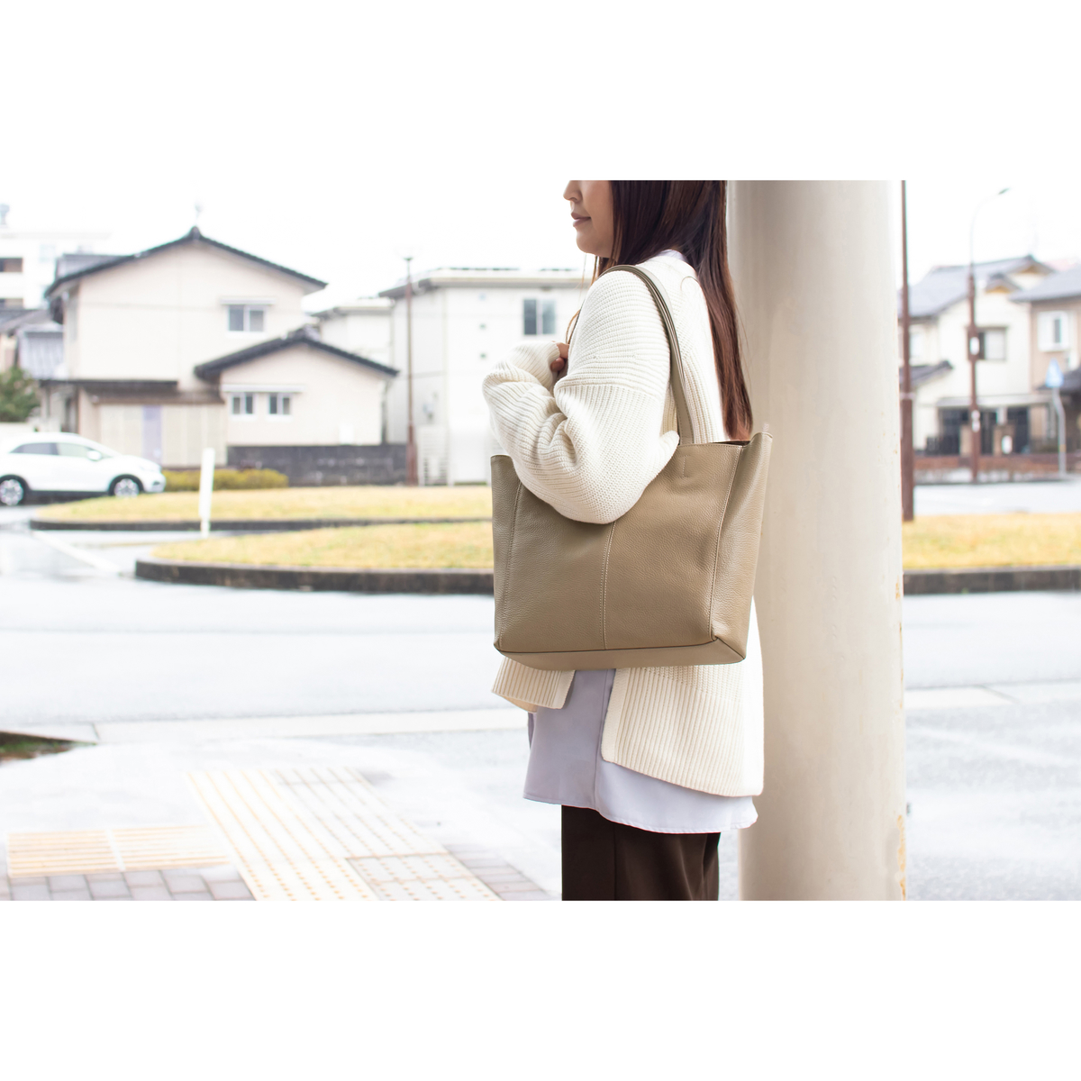 【豊岡工房】軽量牛革トートバッグ