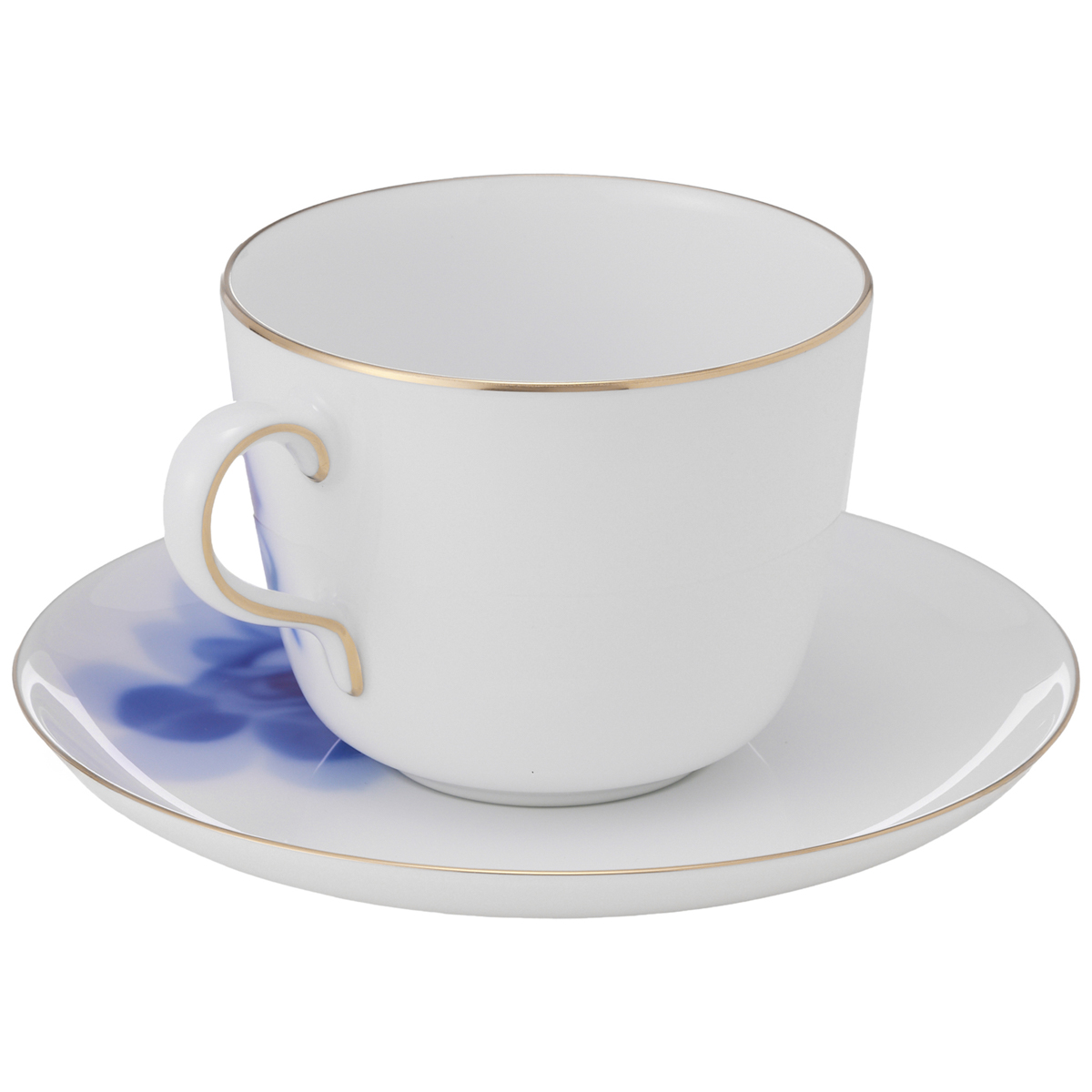 【大倉陶園】ブルーローズ（8211）モーニングカップ＆ソーサーペアセット