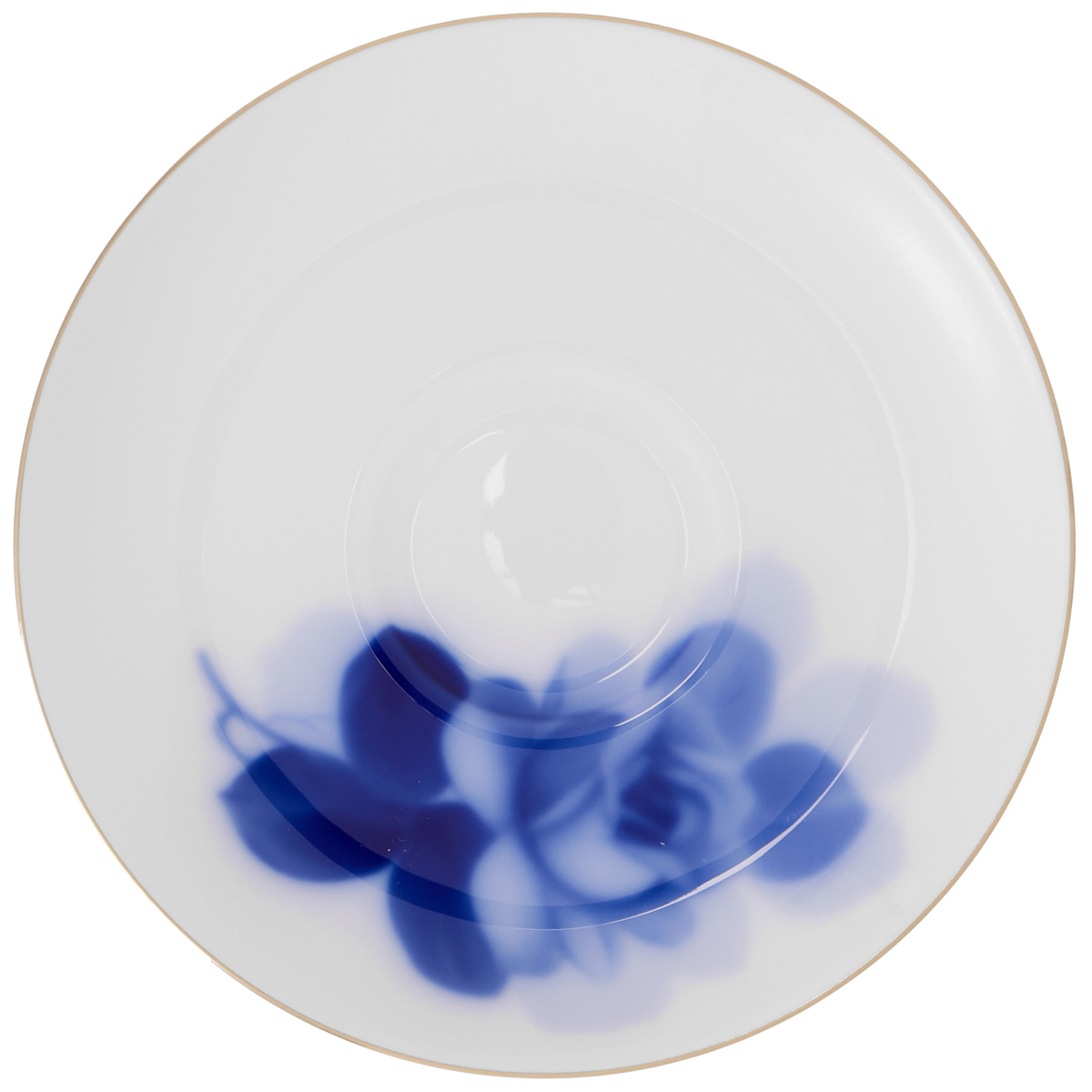 【大倉陶園】ブルーローズ（8211）モーニングカップ＆ソーサーペアセット