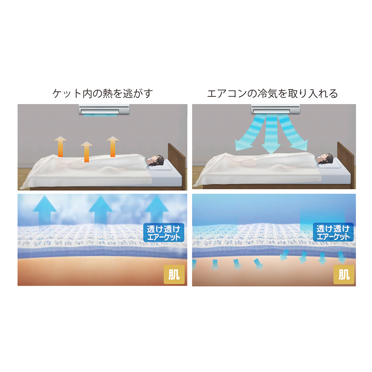 綿混 風とおるサマーケット