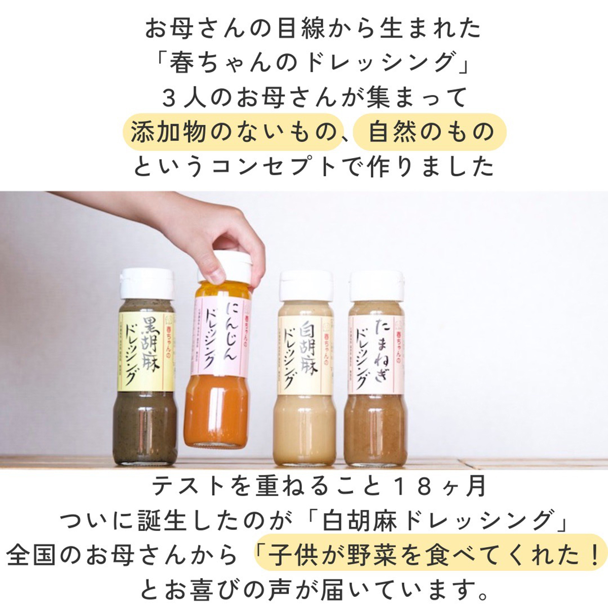 春ちゃんの白胡麻ドレッシング【オーティービー】