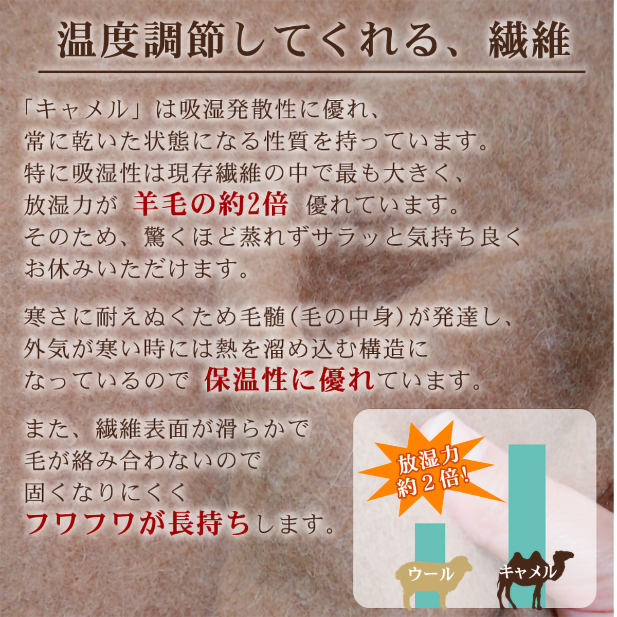 泉大津産キャメル毛布(140 ×200)