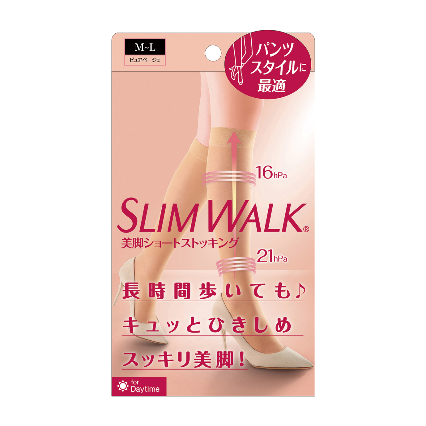 美脚ショートストッキング MLサイズ ピュアベージュ