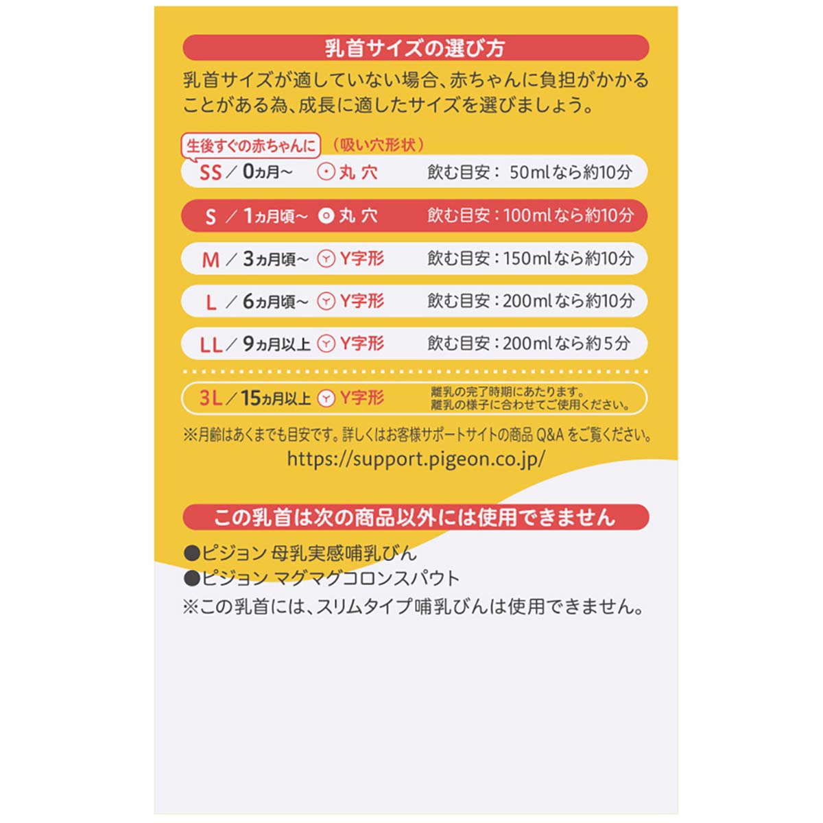 母乳実感乳首　1ヵ月／Ｓ　2個入　22