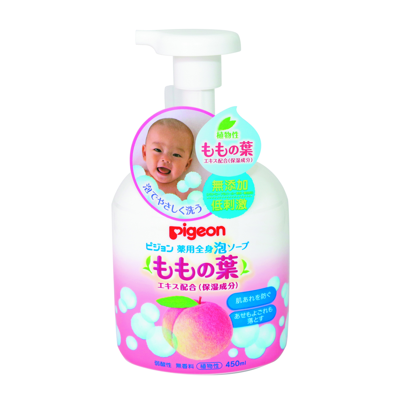 薬用全身泡ソープ（ももの葉）　450ml