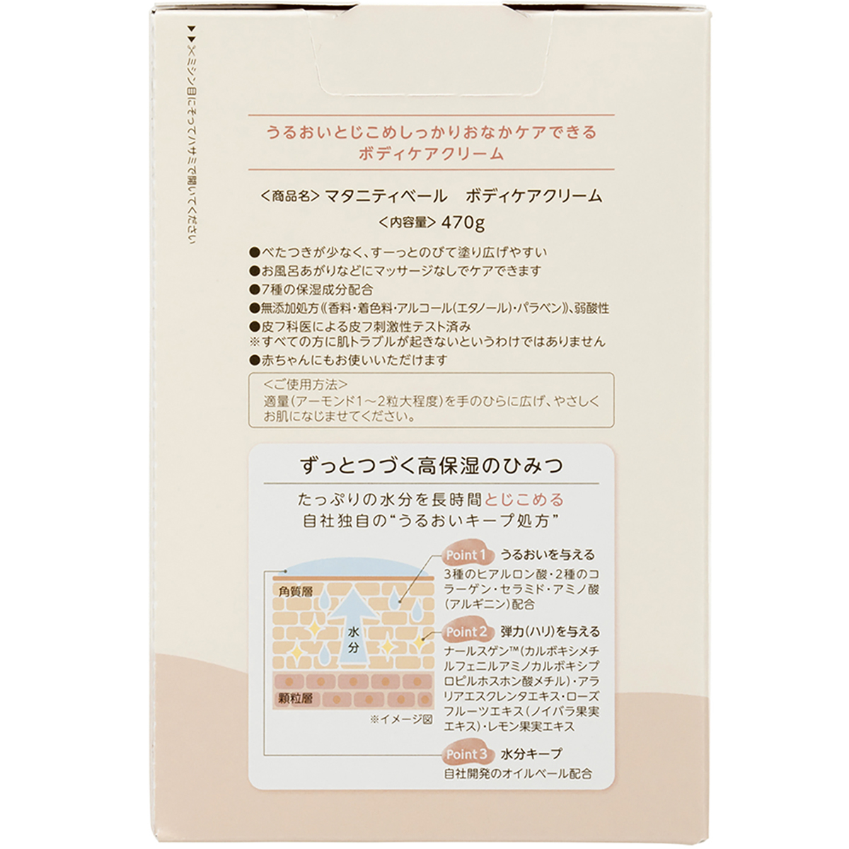 保湿ボディケアクリーム　470g