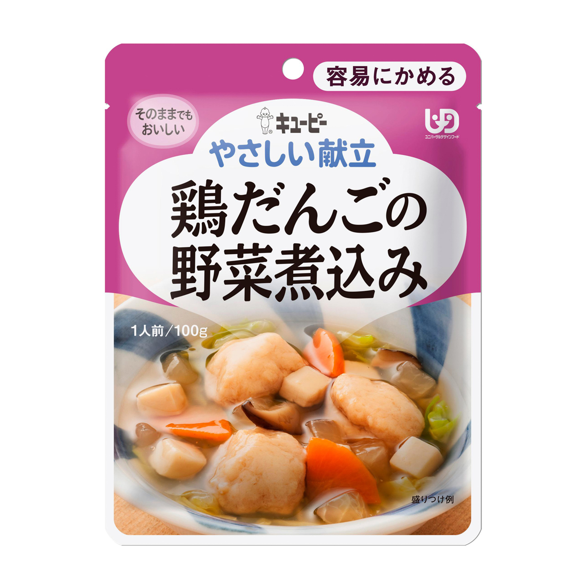 キユーピー やさしい献立　鶏だんごの野菜煮込み　100g